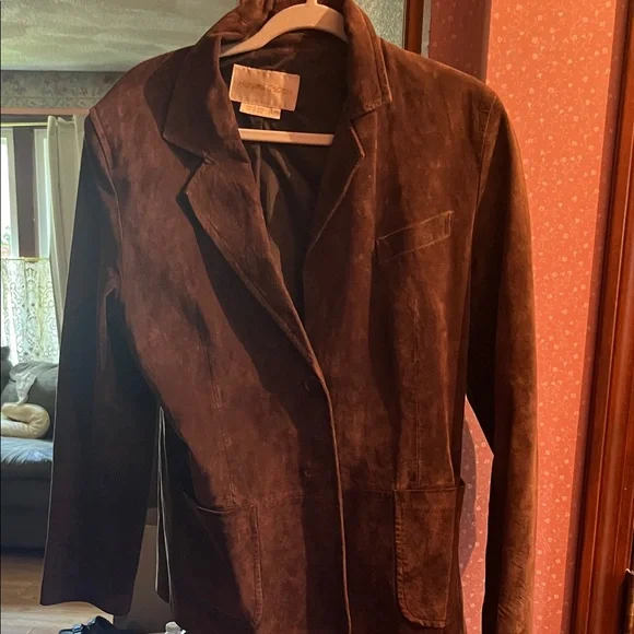 Margaret Godfrey Rich Brown Suede Jacket - Picture 1 of 2